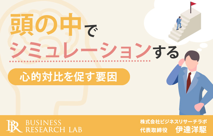 頭の中でシミュレーションする：心的対比を促す要因